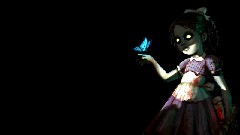 zombie girl with butterfly