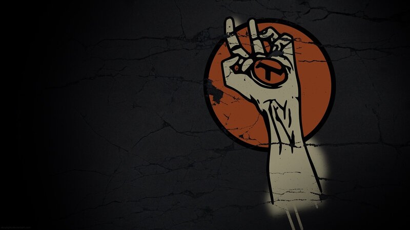 Zombie Hand Making Peace Sign