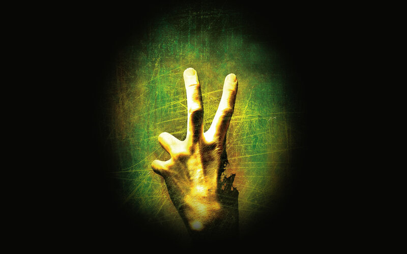 Zombie Hand Reaching Up — Black