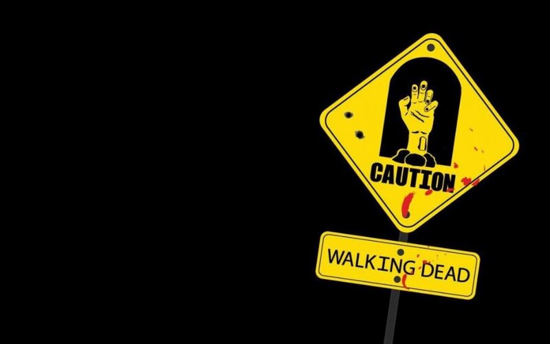 Zombie Hand Sign — Yellow