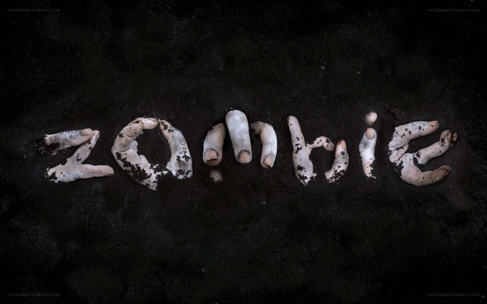 zombie hands in dirt
