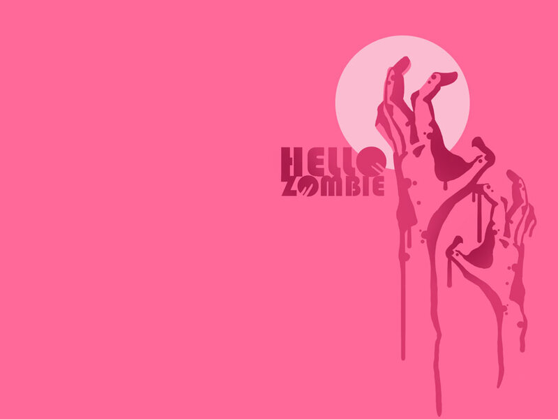 Zombie Hands Reaching Up — Pink