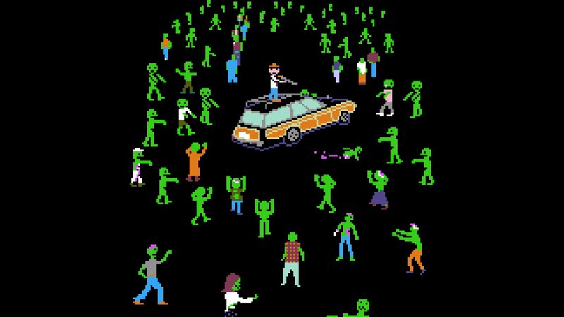 Zombie Horde Surrounding Car