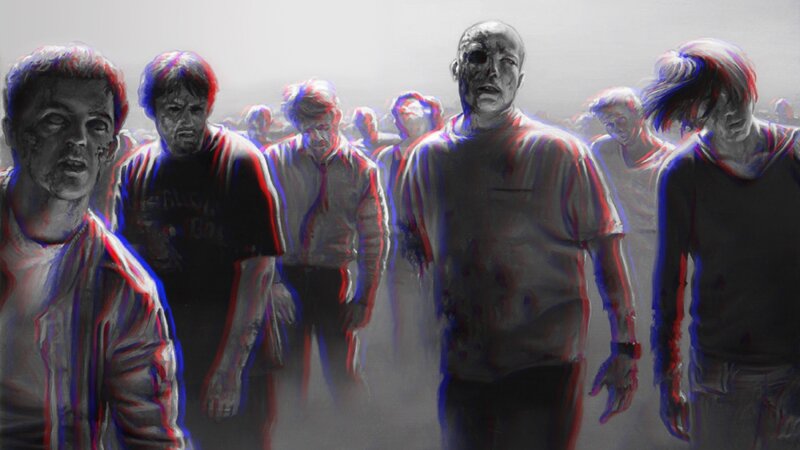 Zombie Horde Walking