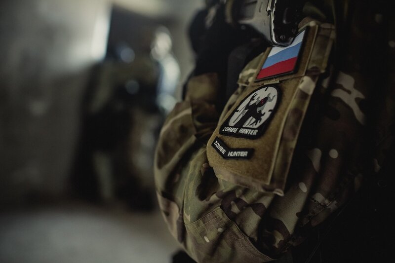 Zombie Hunter patch on tactical gear