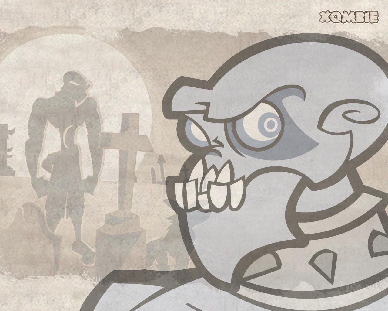 zombie in a graveyard