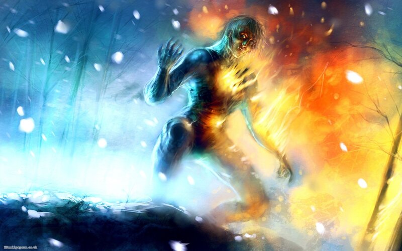 Zombie in Fire and Ice — Blue