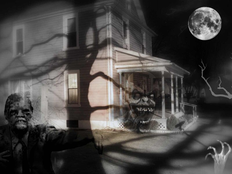 Zombie in Front of House