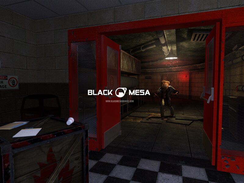 Zombie in Hallway — Black