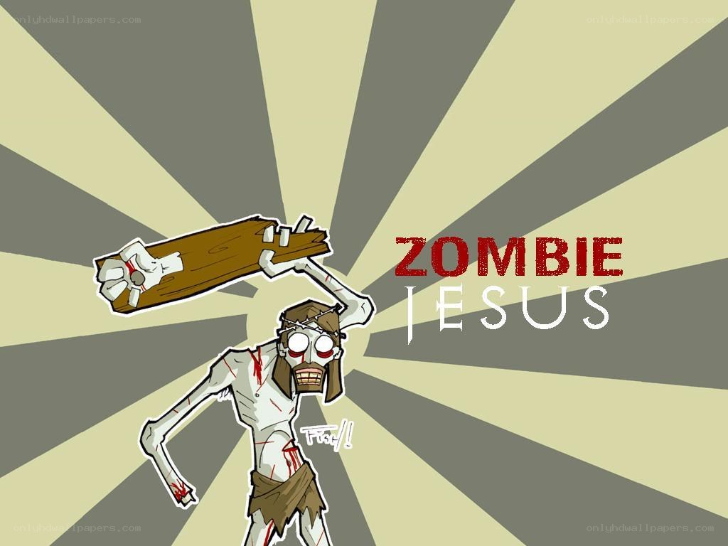 Zombie Jesus cartoon