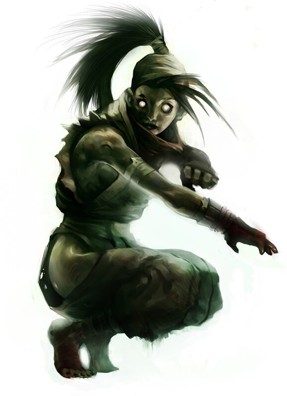 Zombie-like Character Crouching