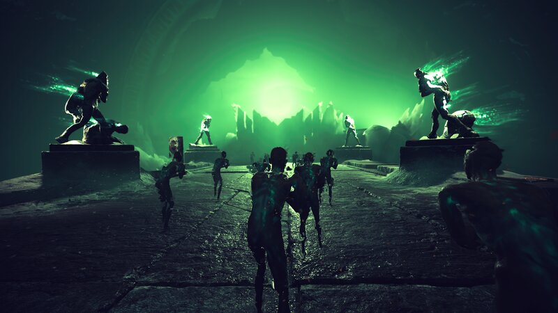 Zombie-like Figures in Cave