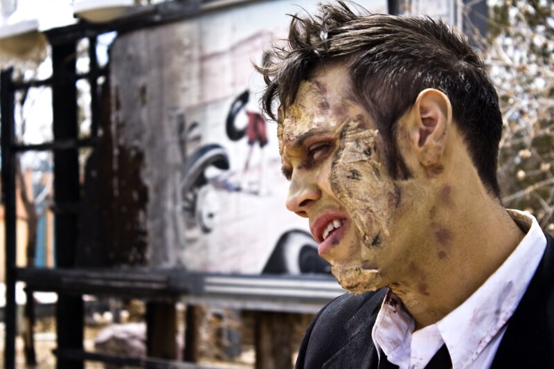 zombie man in city