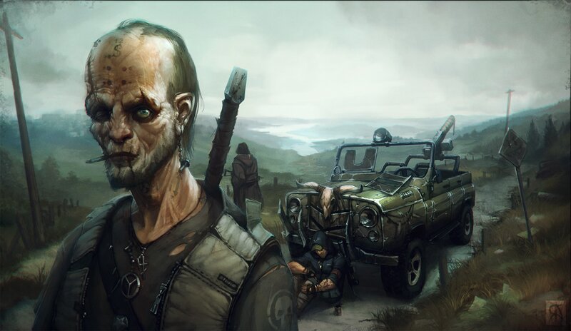 Zombie Man with Cigarette