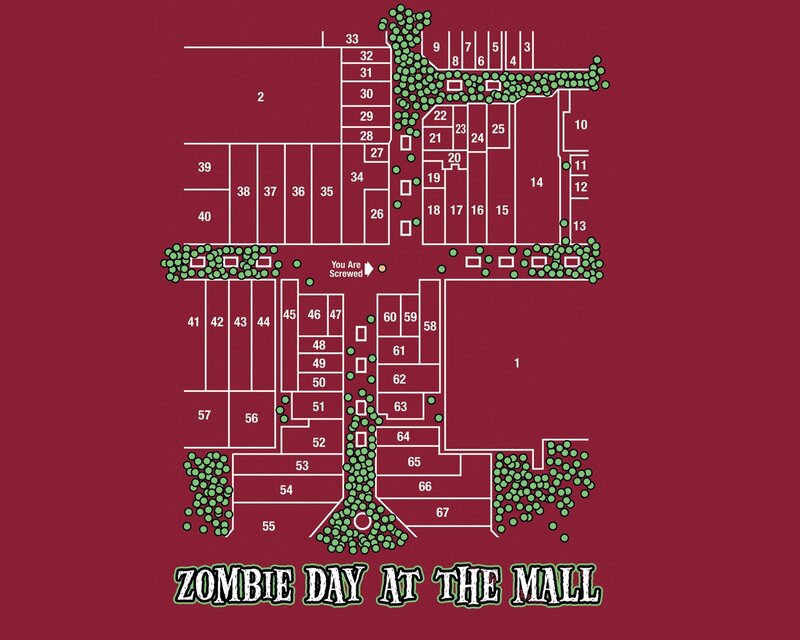 Zombie Map of Mall