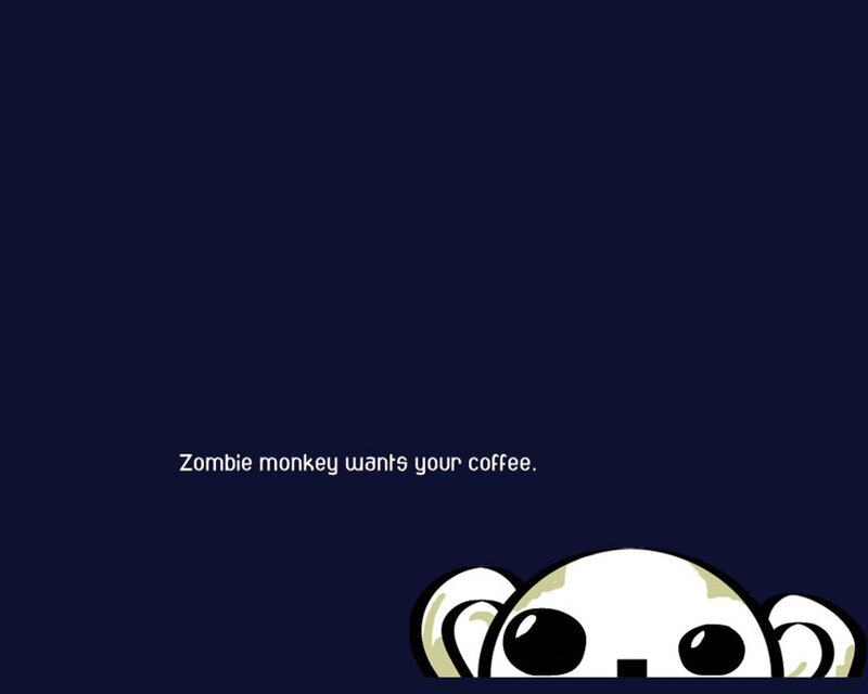 Zombie Monkey Head — Blue