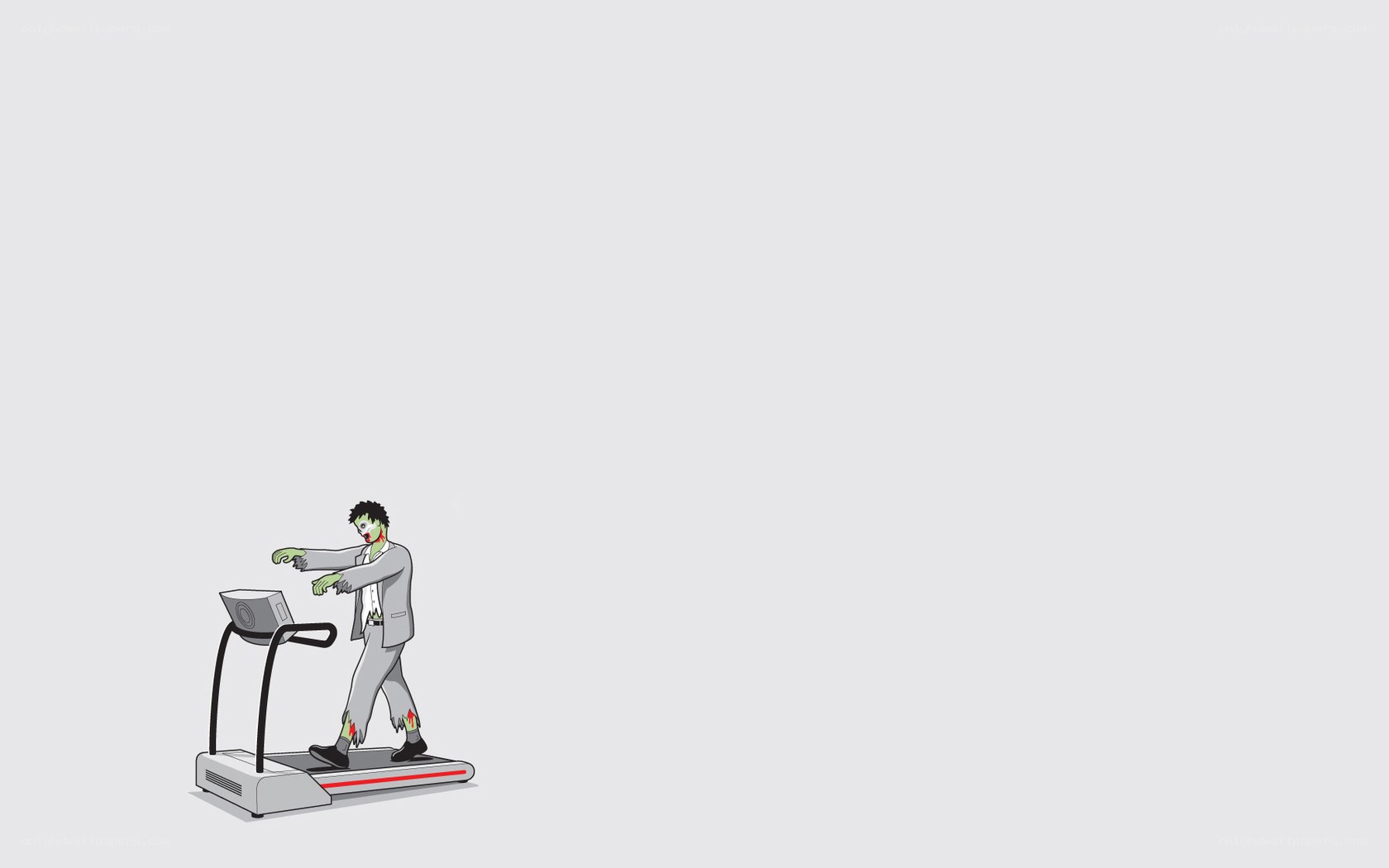 zombie on a treadmill