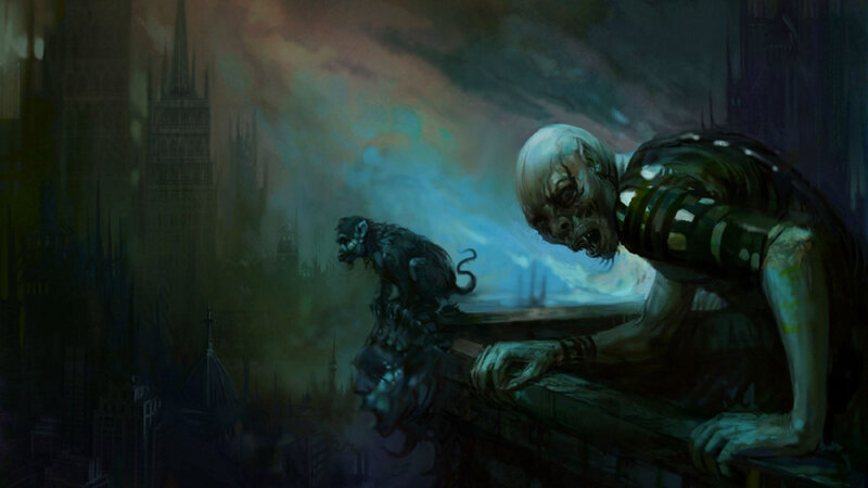 Zombie on Rooftop — Green