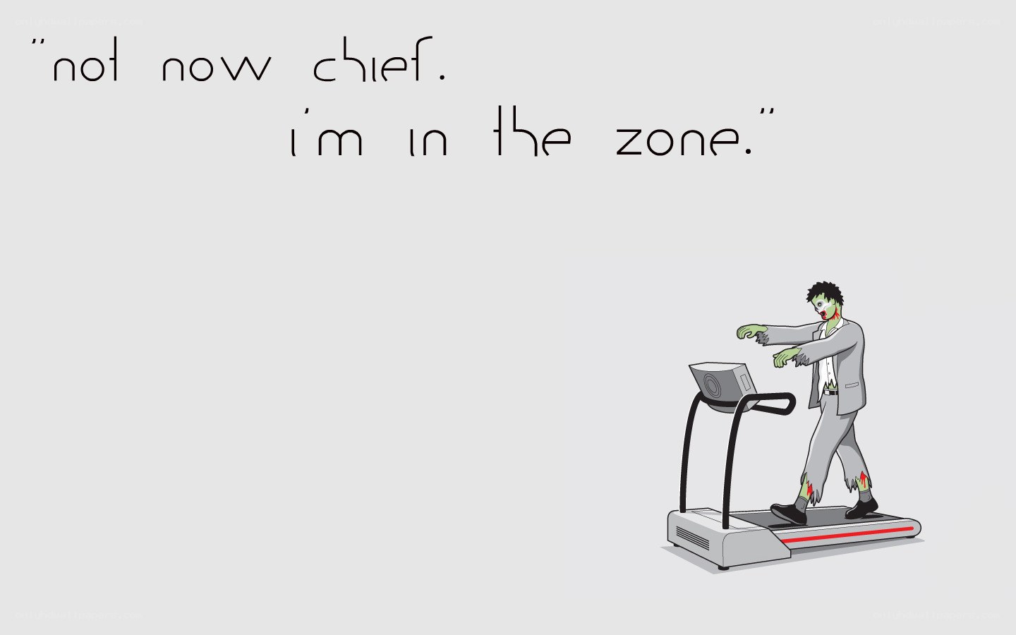 zombie on treadmill