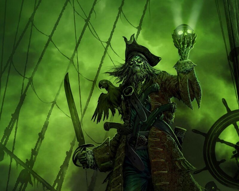 zombie pirate on a ship