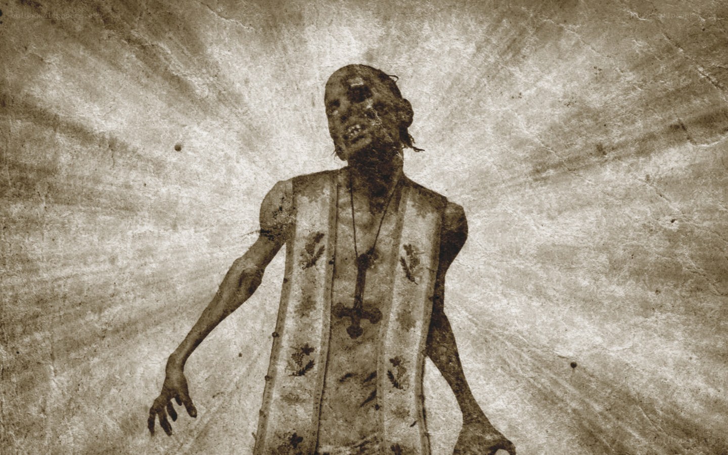 zombie priest figure