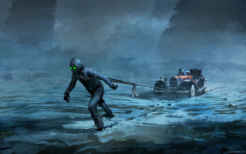 Zombie Pulling Car