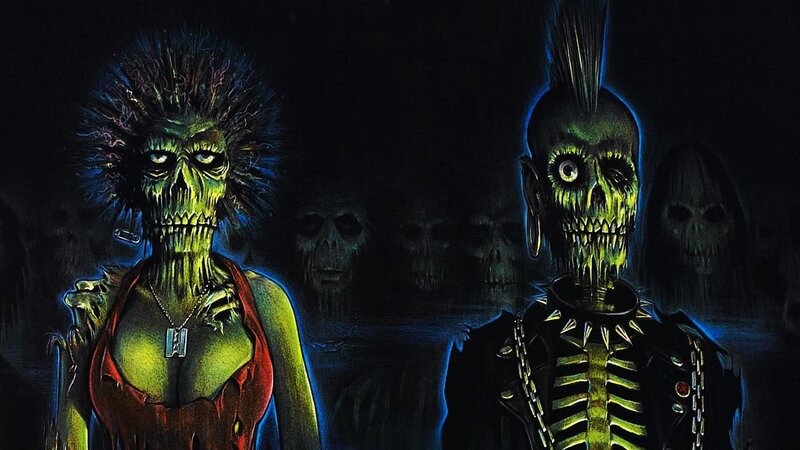 zombie punk couple poster