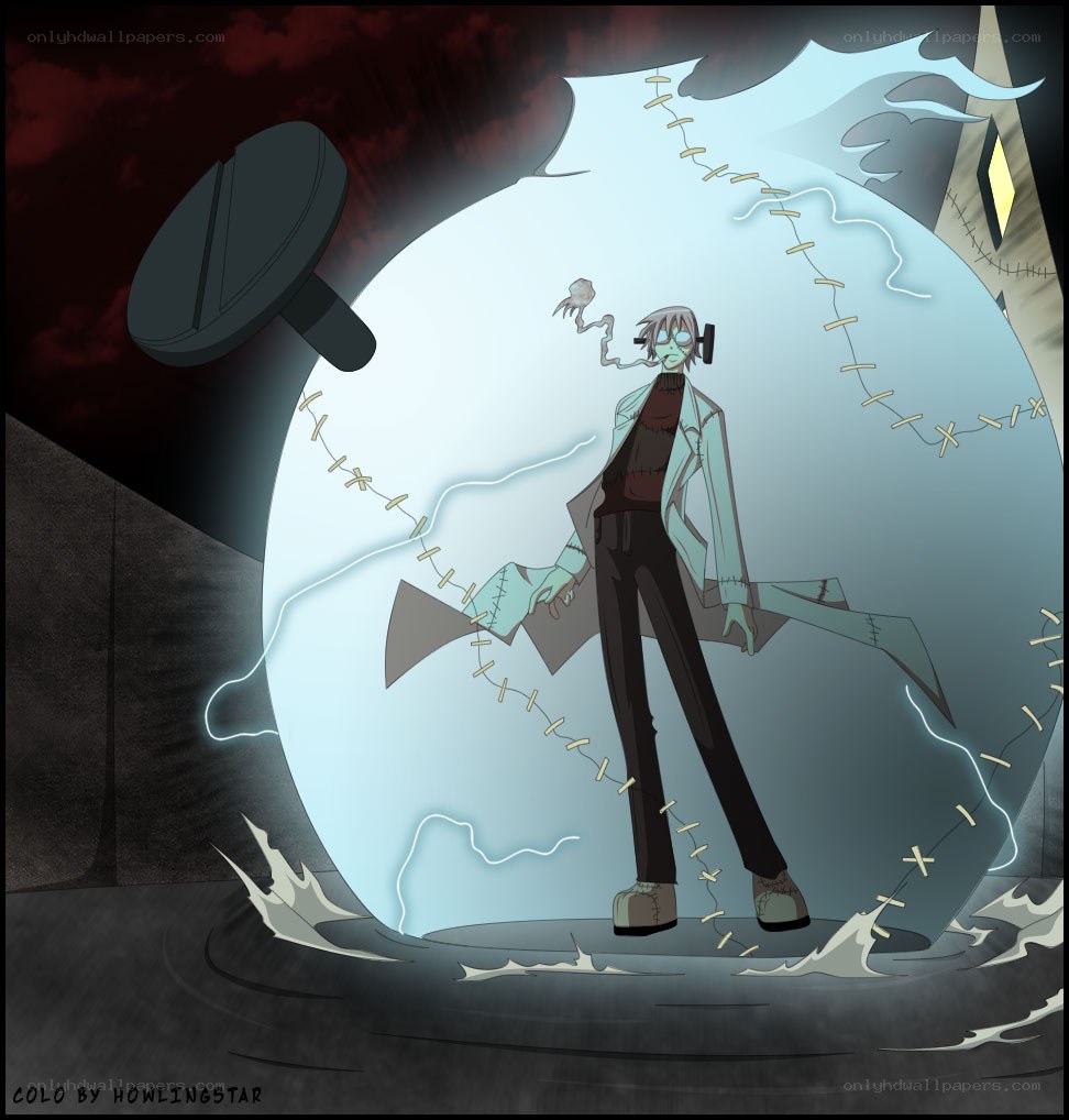 zombie scientist in energy sphere