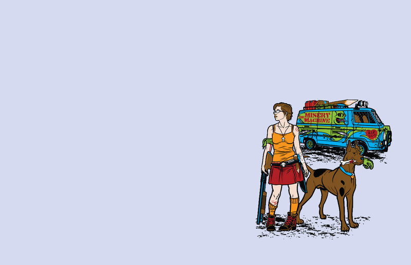 Zombie Scooby-Doo and Misery Machine