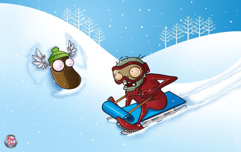 zombie skiing adventure