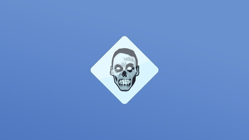 zombie skull logo