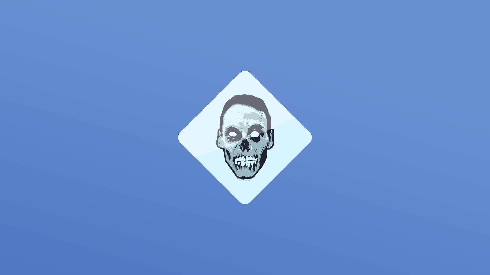 zombie skull logo