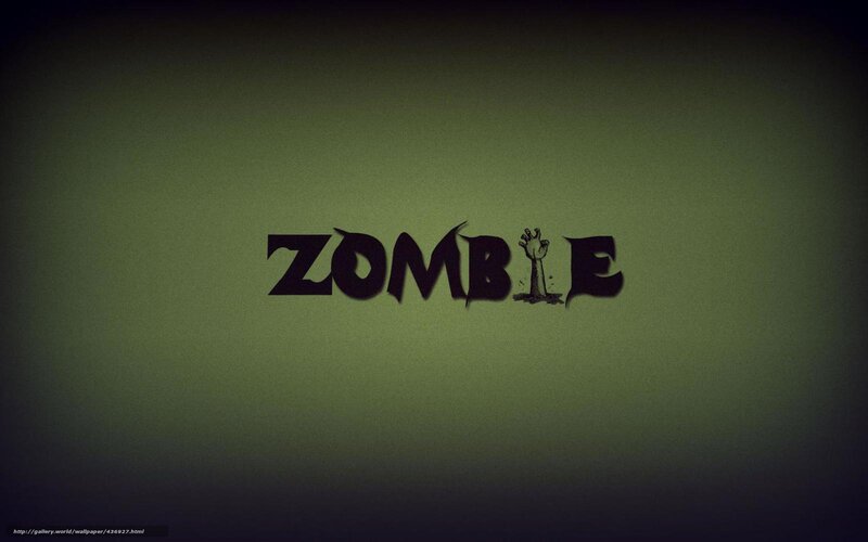 Zombie text with hand