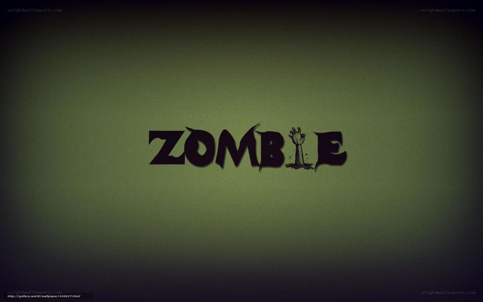 Zombie text with hand