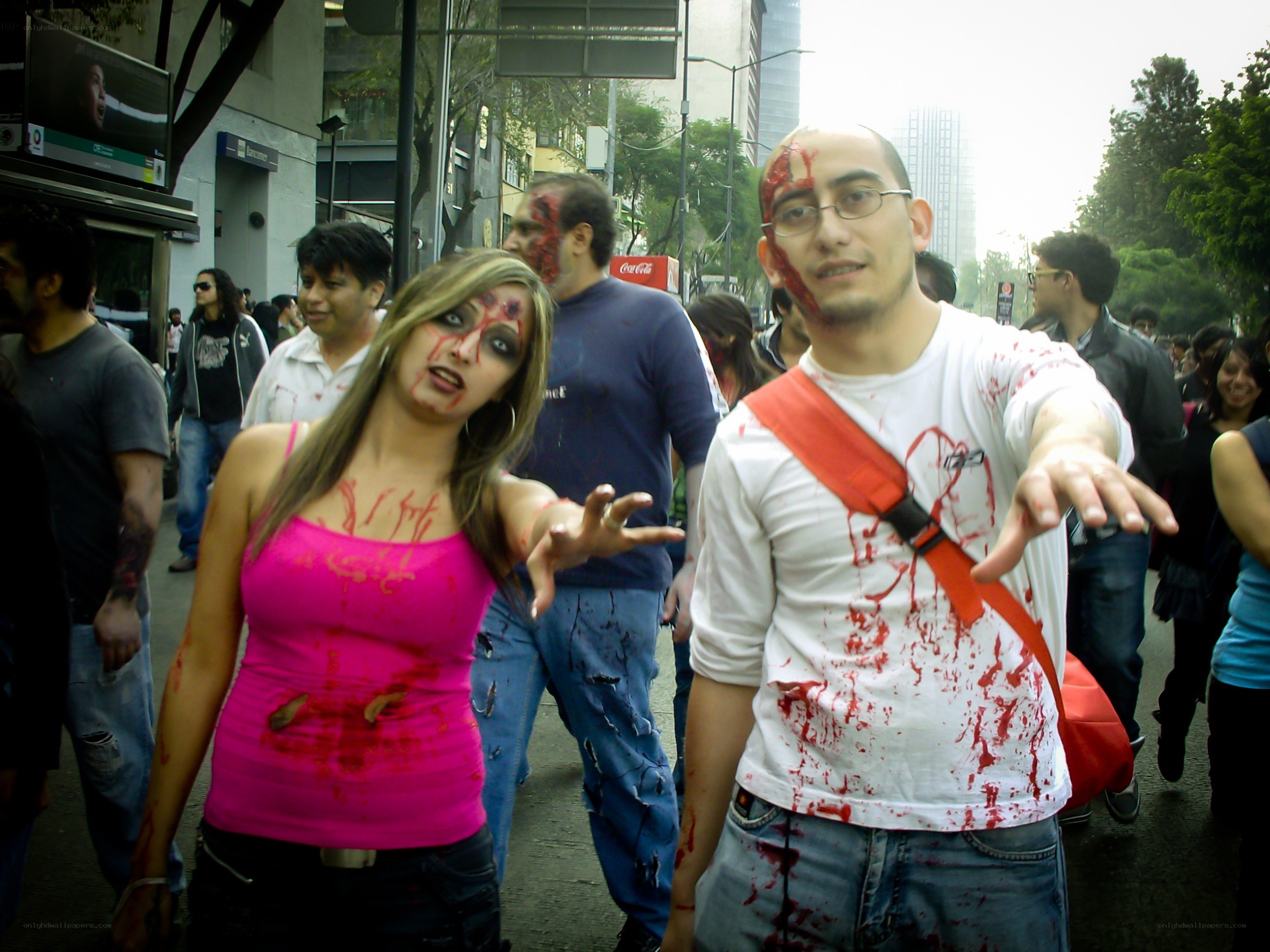 Zombie-themed street event