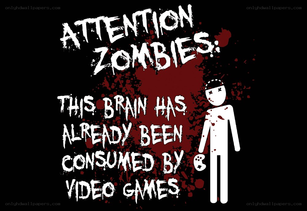 zombie video game humor