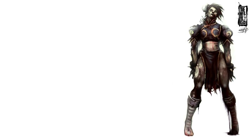 zombie warrior character design