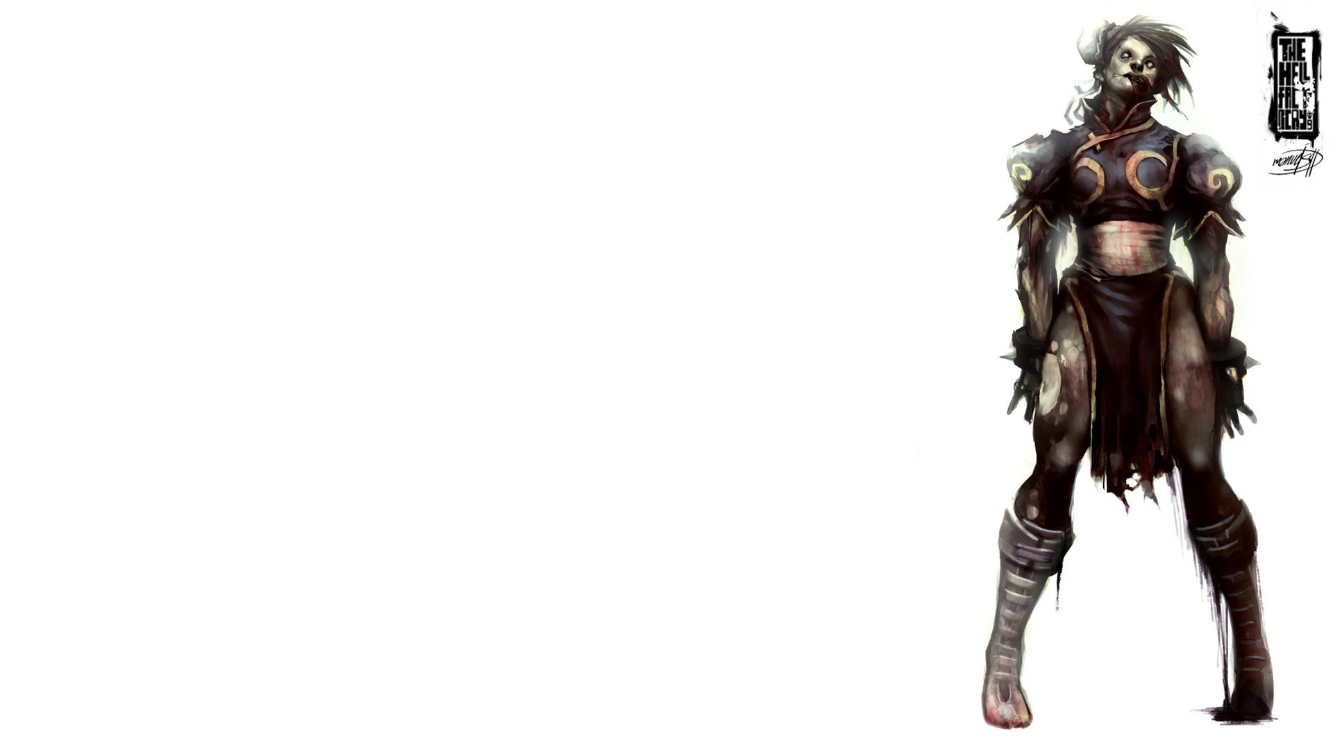 zombie warrior character design