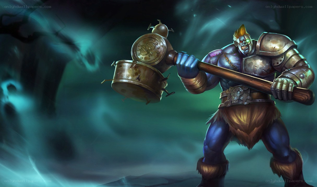 zombie warrior with hammer