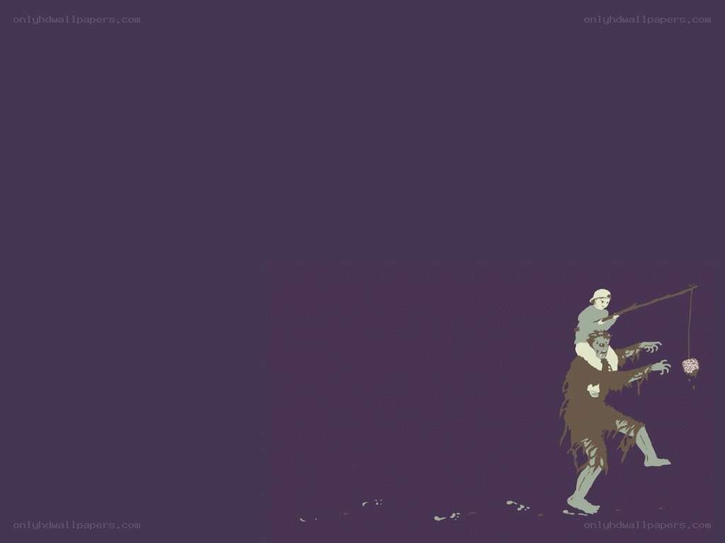 zombie with child on back