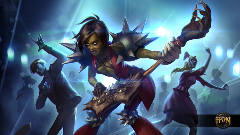 Zombie Woman with Spiked Mace