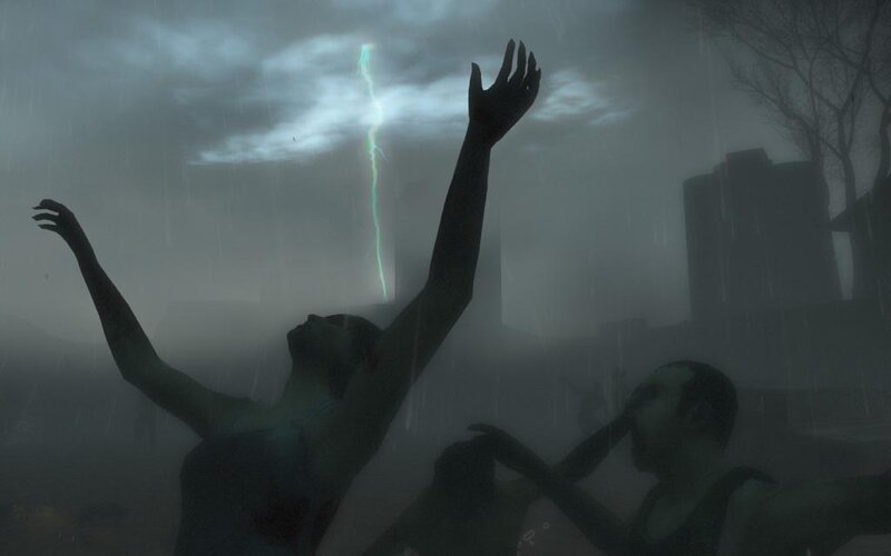 Zombies in a stormy night