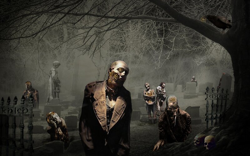Zombies in Cemetery