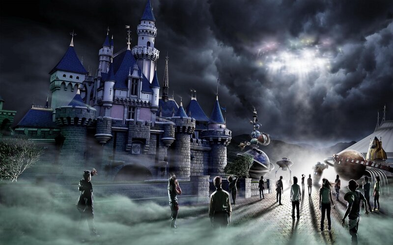 Zombies in Front of Castle