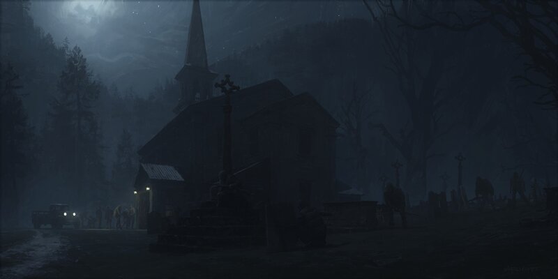 Zombies Near Church