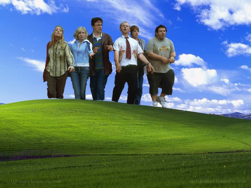 zombies on the Windows XP desktop