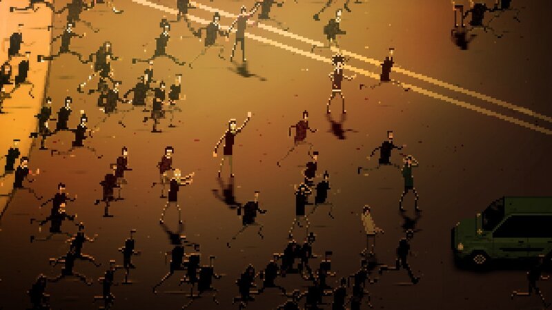 Zombies Running on Street