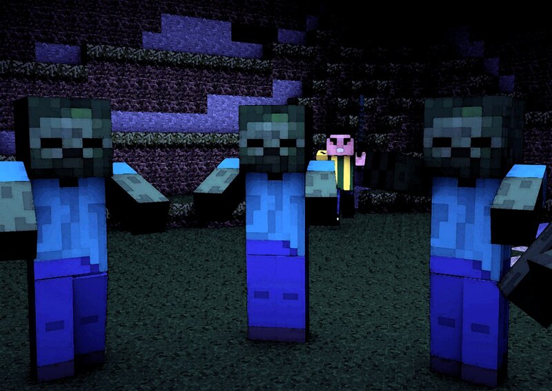 Zombies Surrounding Player