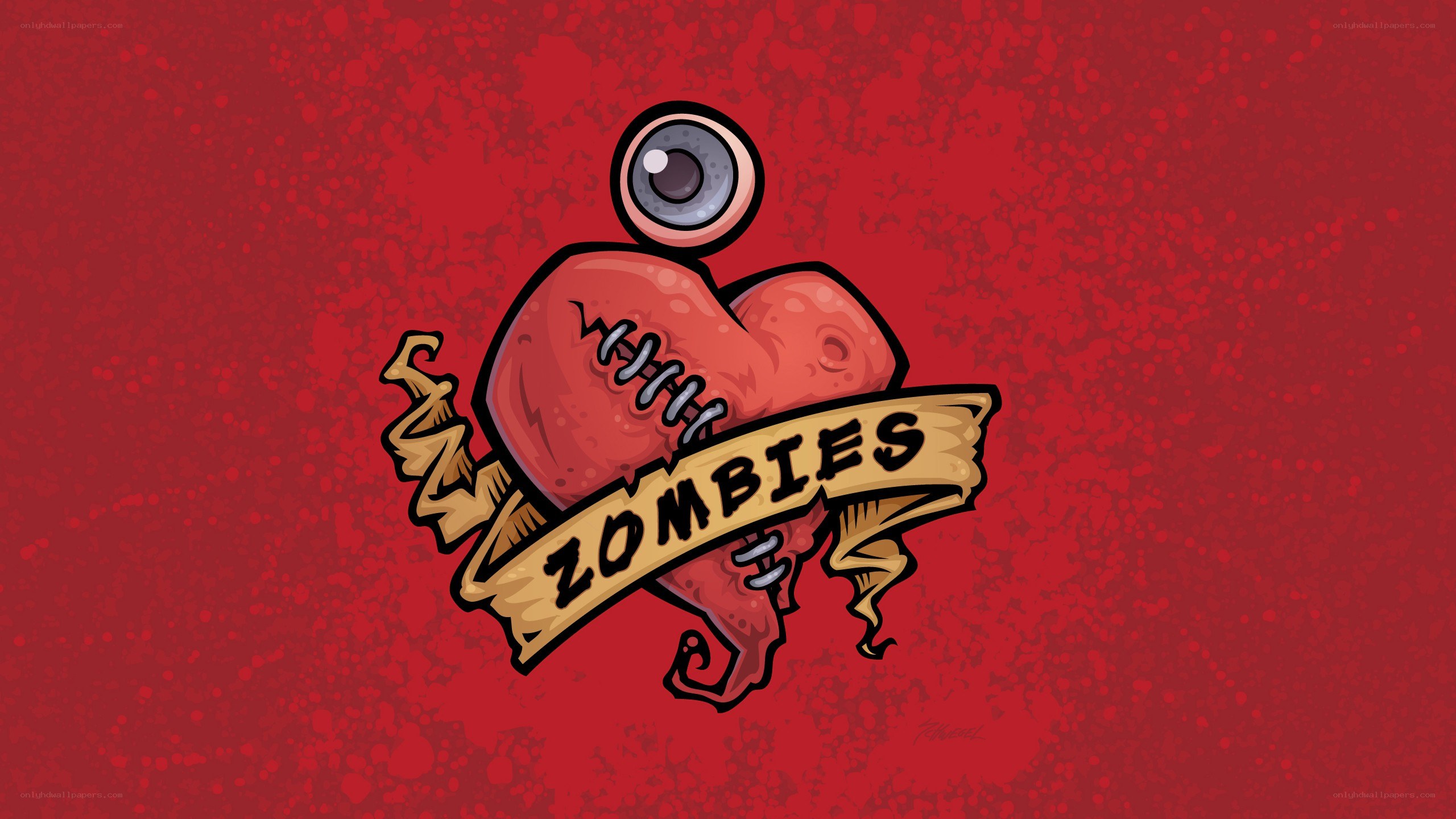 Zombies tattoo art logo