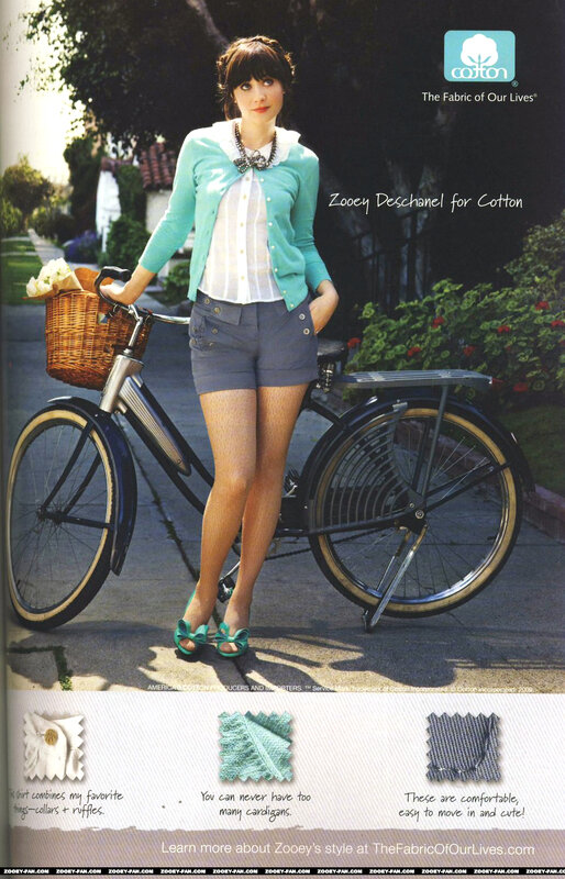 Zooey Deschanel for Cotton